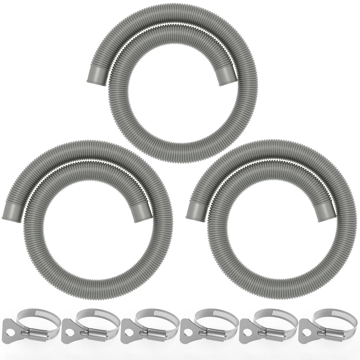 Poolvio 1.5 inch by 59 inch hose for above ground pools, durable and leak-free.