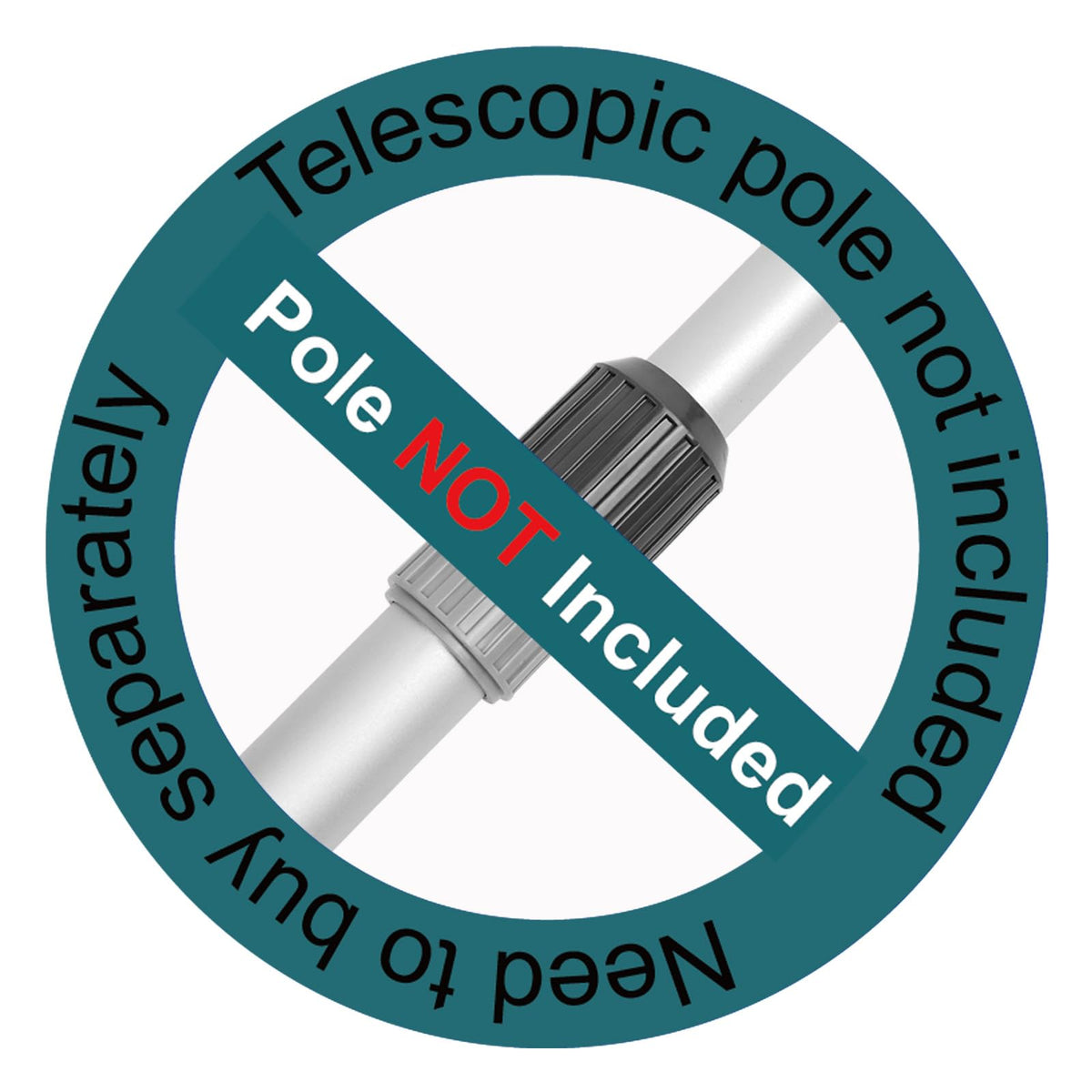 Poolvio 2-in-1 brush ends provide flexible cleaning configurations.