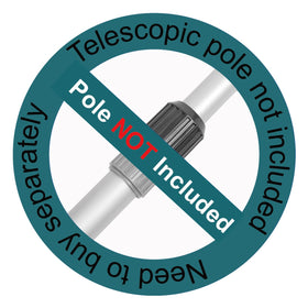 Poolvio 2-in-1 brush ends provide flexible cleaning configurations.