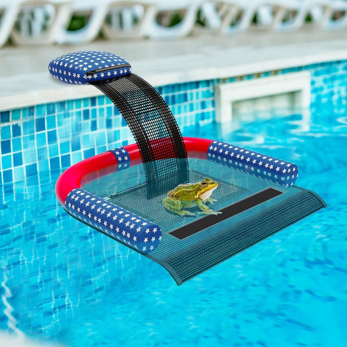 Poolvio Animal Saving Escape Ramp assembly showing quick setup and stable support.