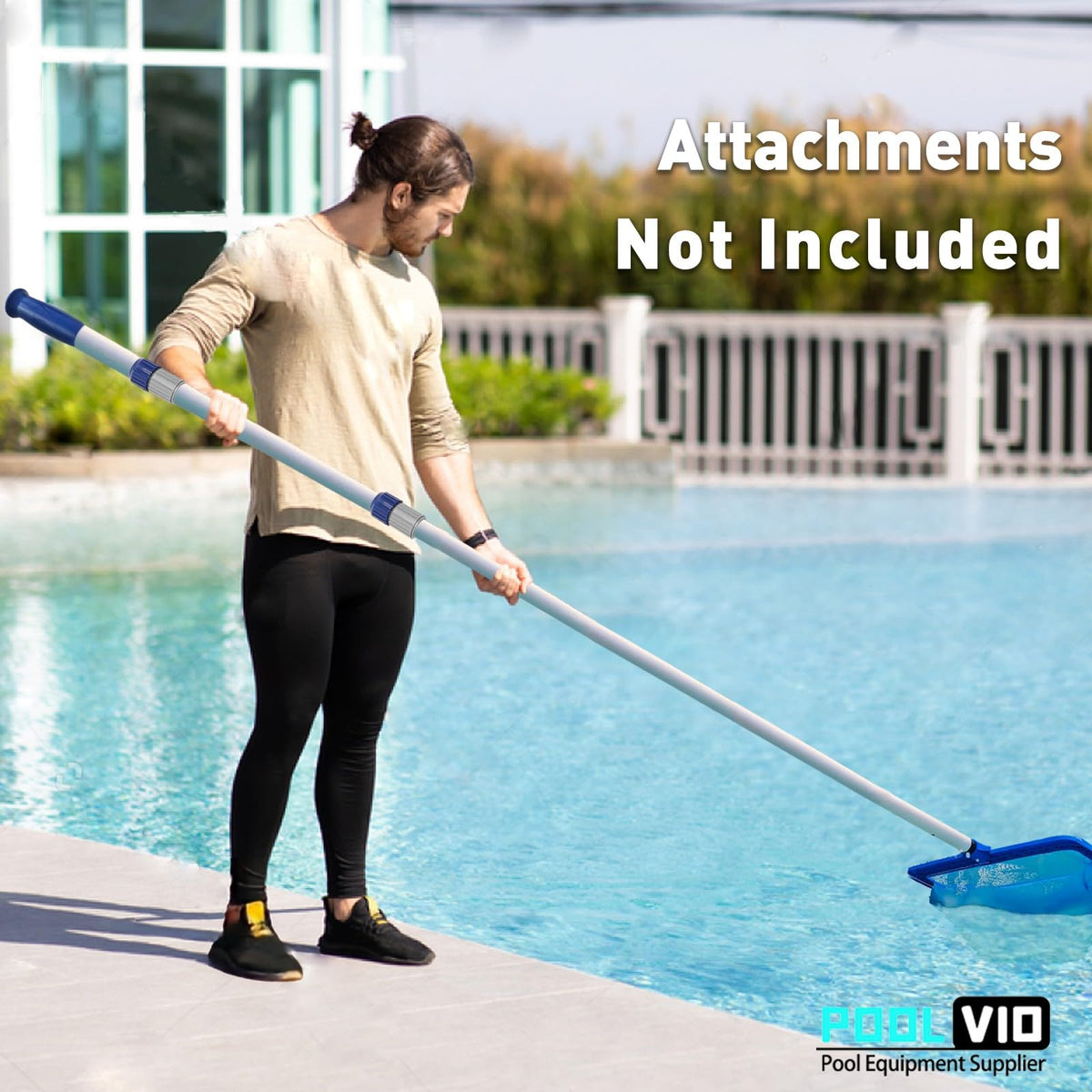 Poolvio compact storage design saves space when not in use.