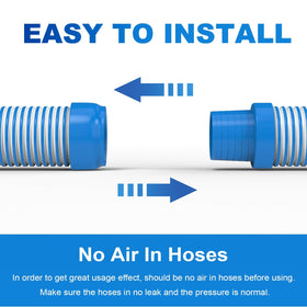 Poolvio vacuum hose uses durable EVA and PE materials for lasting strength