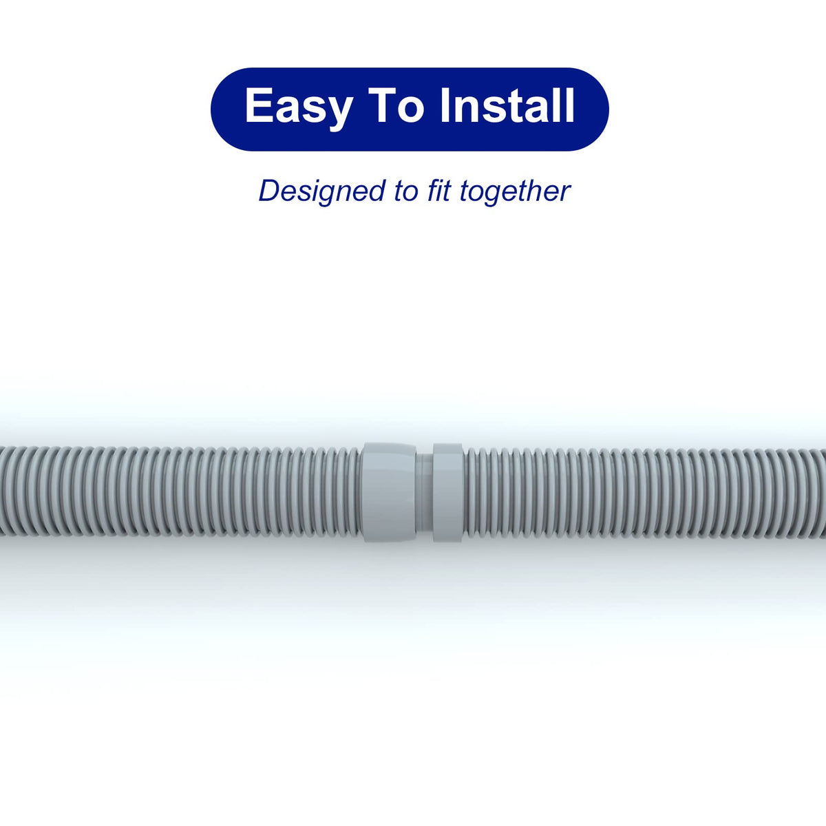 Poolvio easy-to-install hose connectors fit with existing hardware.