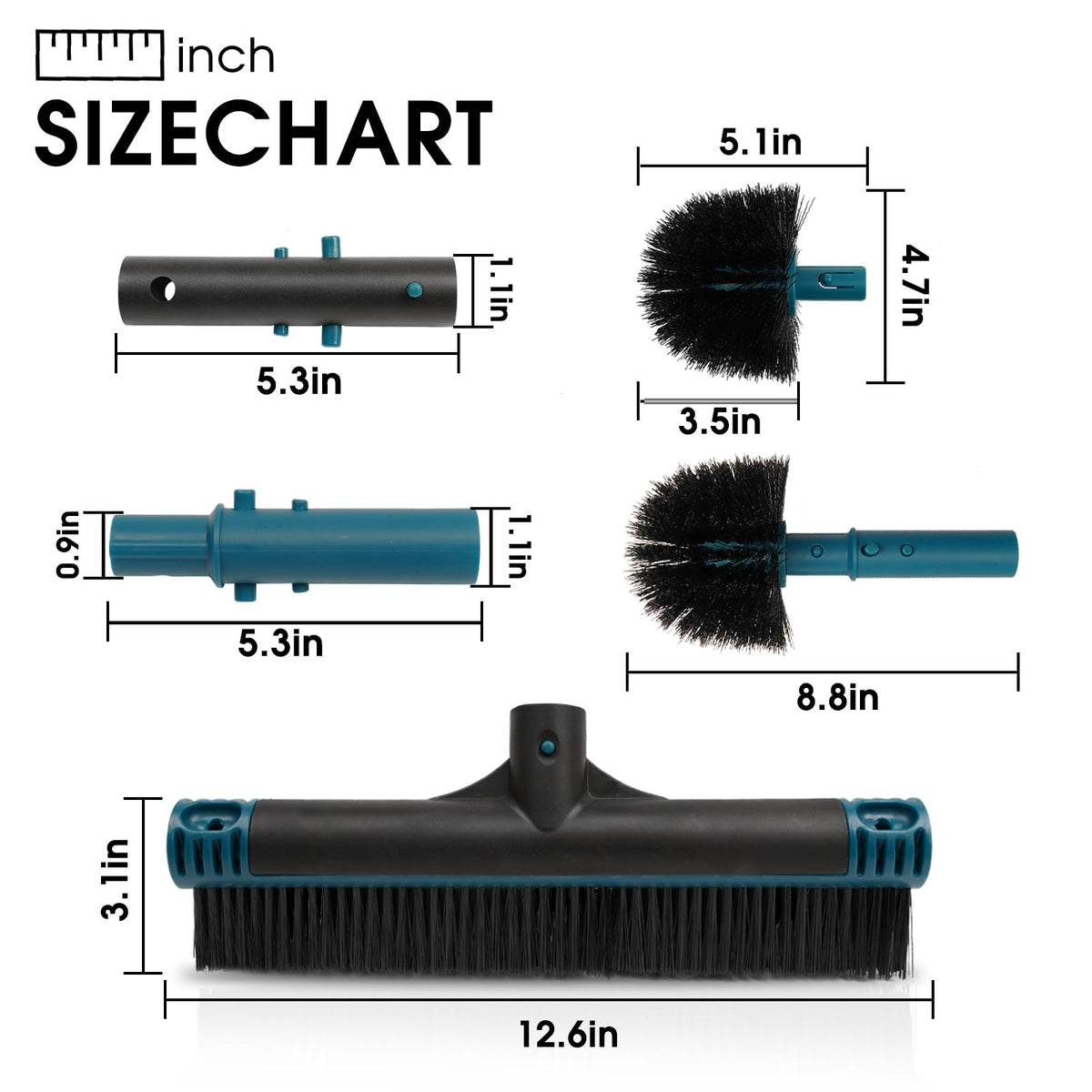 Poolvio EZ Clip design prevents finger pinching during setup.