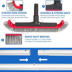 Poolvio EZ Clip handle enables quick, pinch-free attachment and detachment.