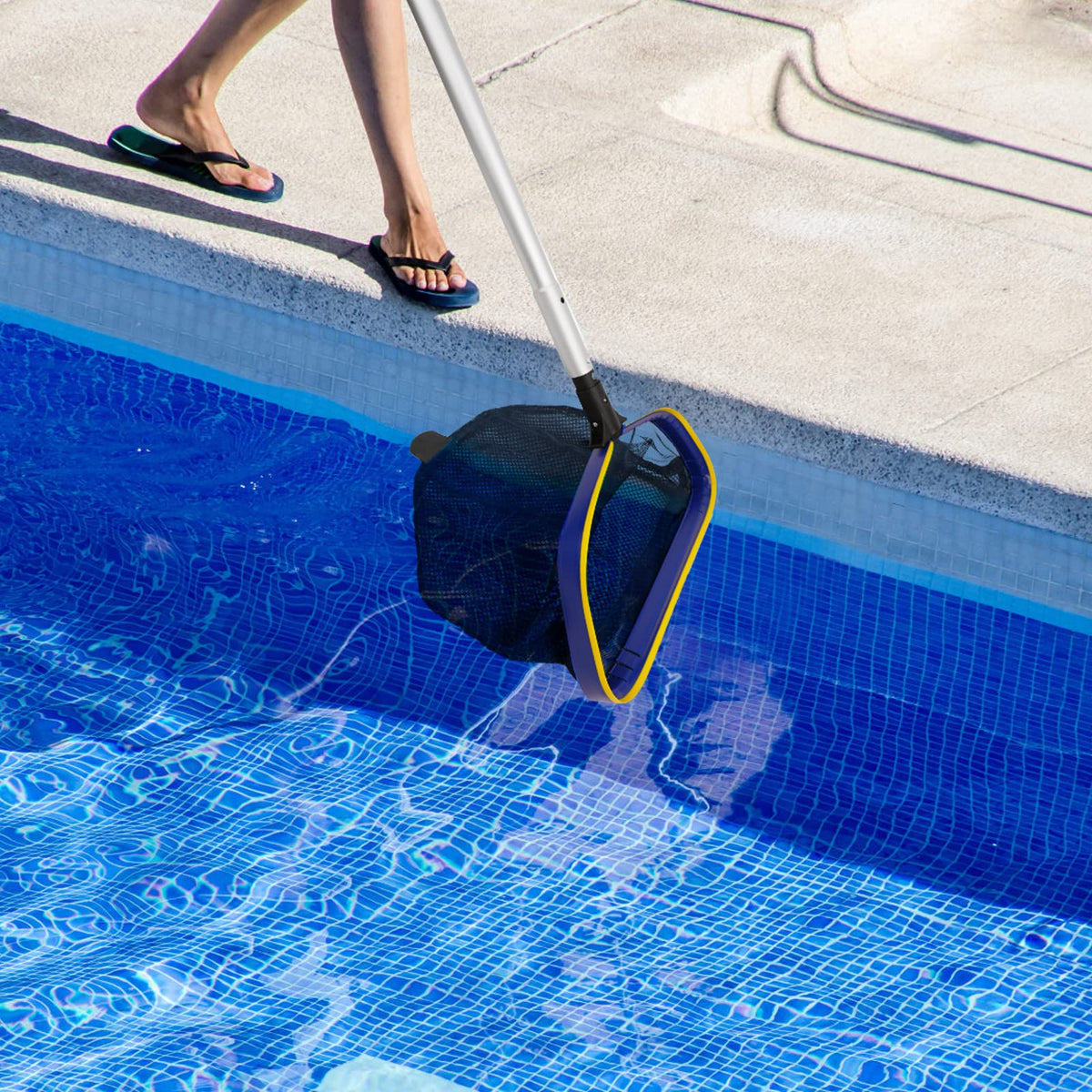 Poolvio large-capacity net reduces frequent emptying