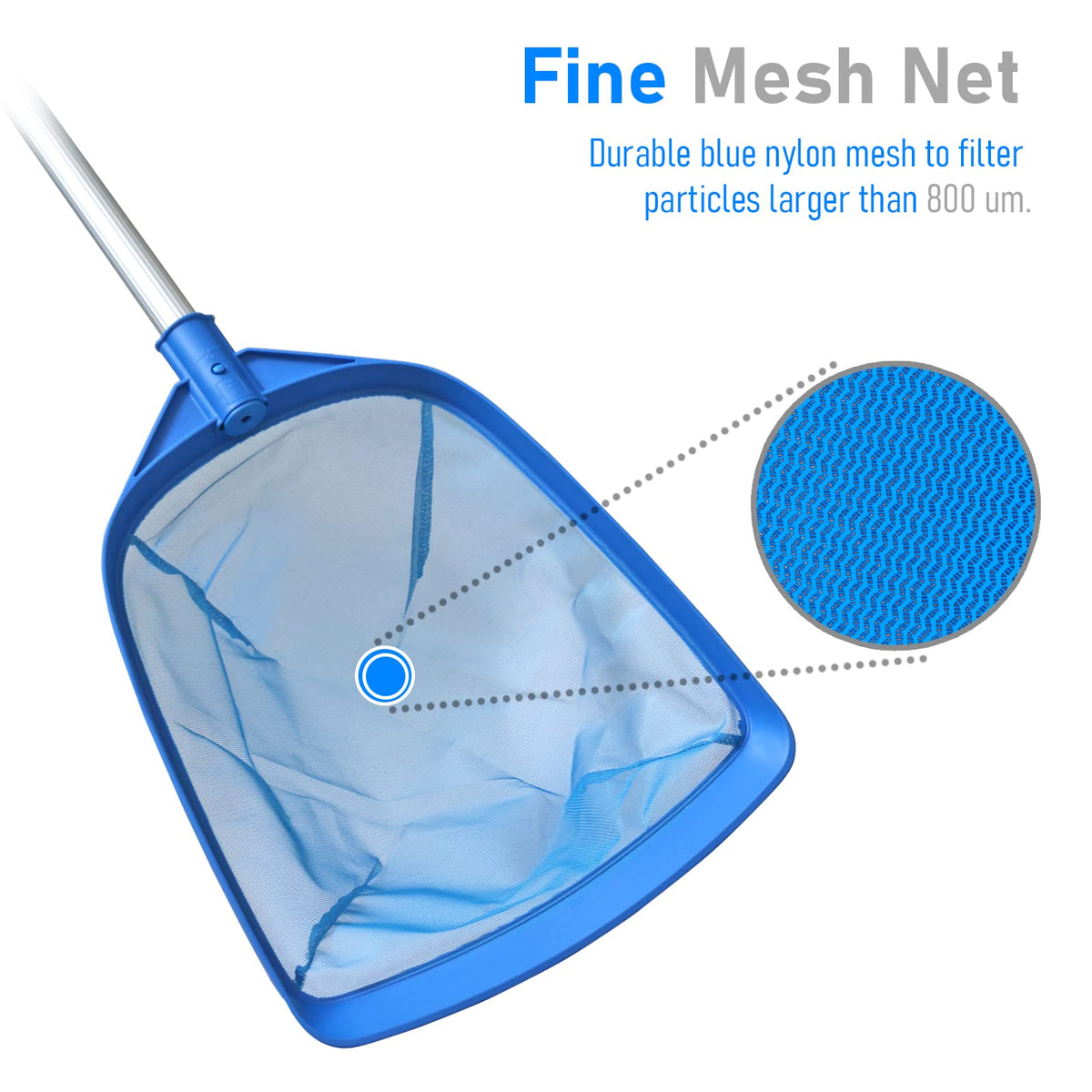 Poolvio locking pole design keeps net stable