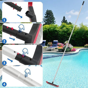 Poolvio nylon bristles curve for surface engagement on walls and floors.
