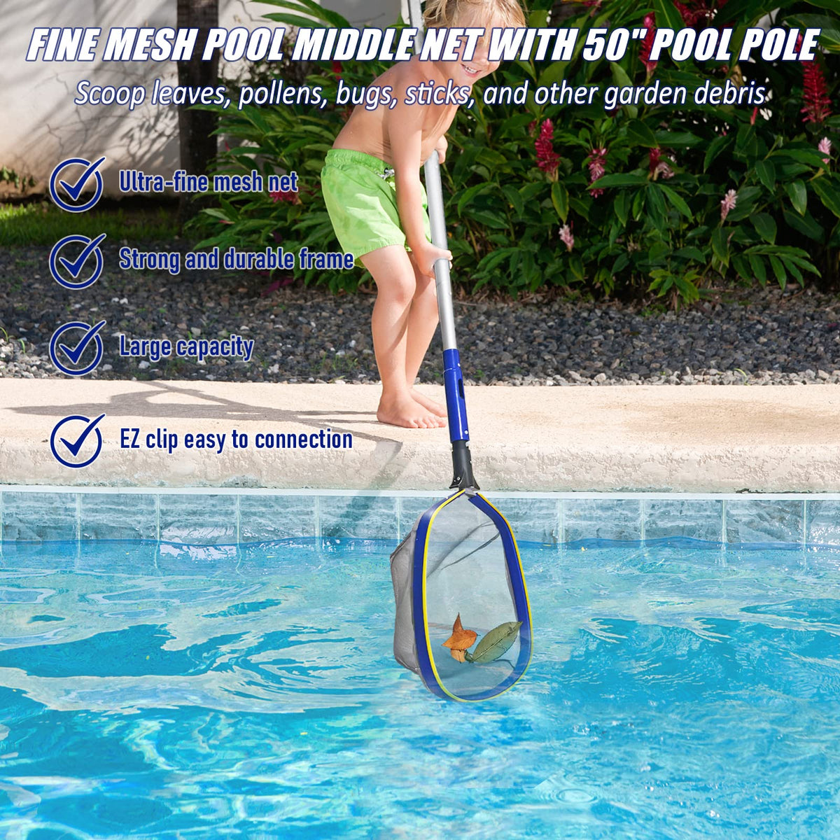Poolvio nylon brush bristles scrub without harming vinyl liners
