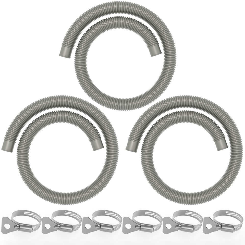 Poolvio 1.25-inch hose 3-pack for above-ground pools.