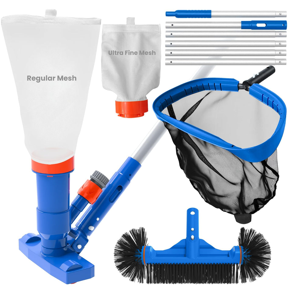 Poolvio Spa Jet Vacuum Assembly shows secure suction for debris collection.
