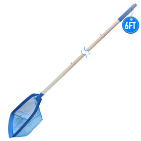 Poolvio telescoping pole extension enables reach for large pools