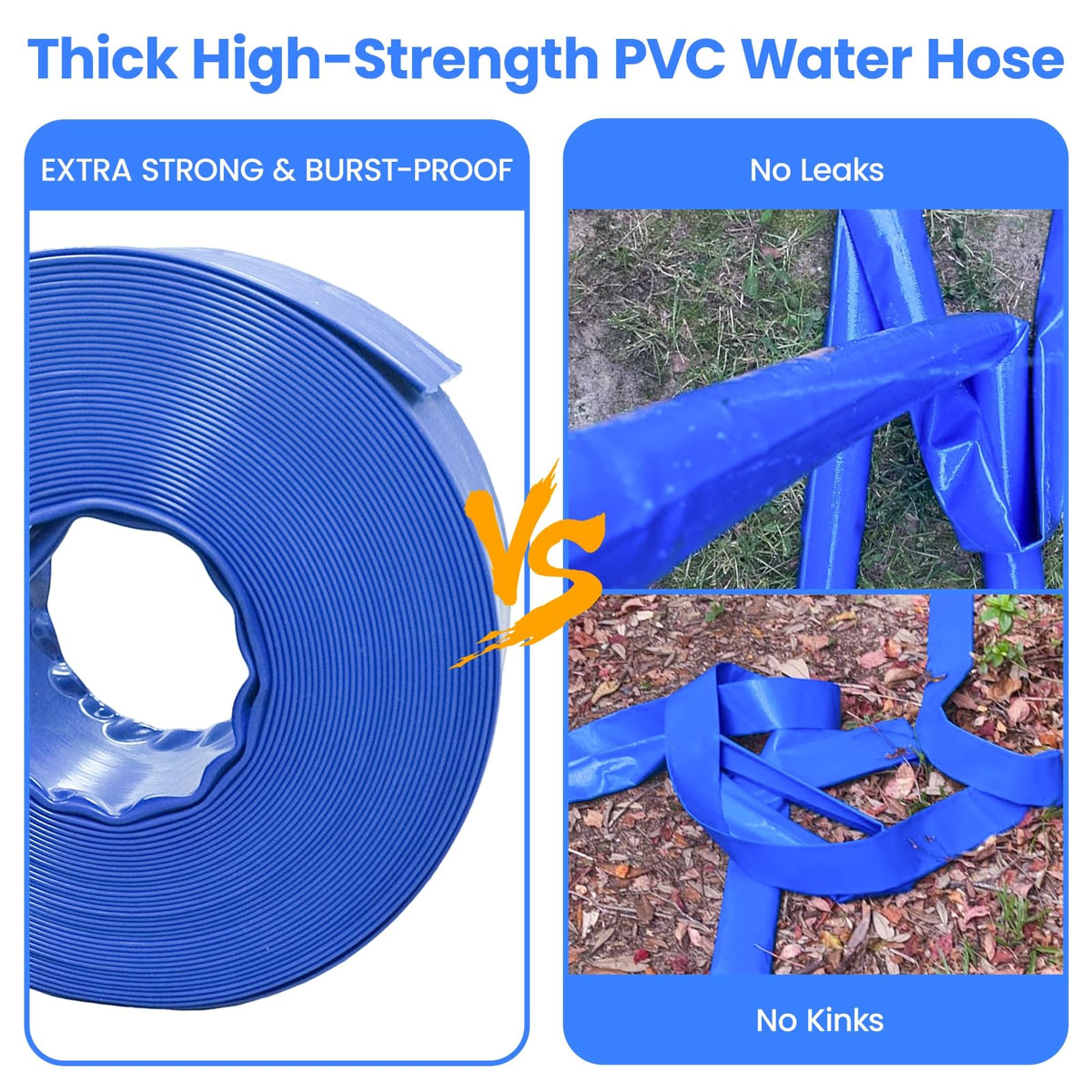 Poolvio water-management hose guiding water from equipment for clean drainage.