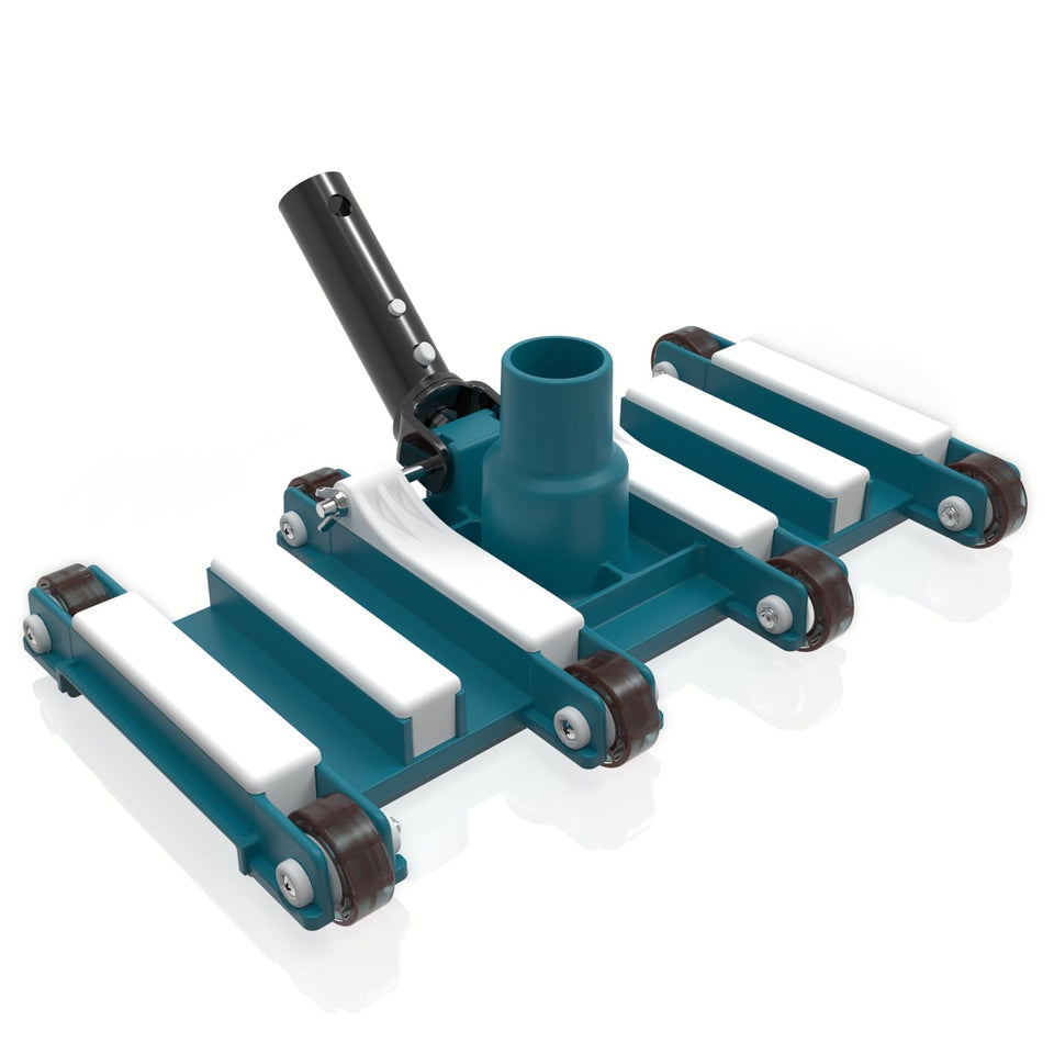 POOLWHALE 14in vacuum head with wheels for quick debris pickup