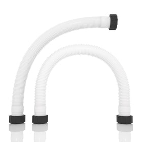 PoolWhale 1.5x20 inch hose pack, white, for above-ground pool filtration.