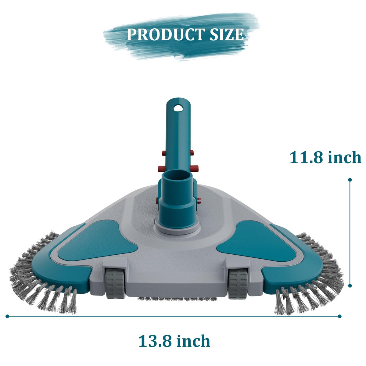 POOLWHALE durable ABS plastic keeps the head lightweight yet sturdy