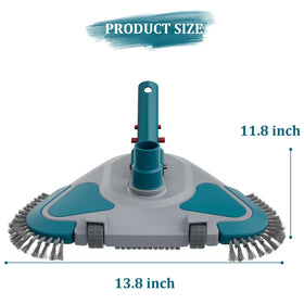 POOLWHALE durable ABS plastic keeps the head lightweight yet sturdy