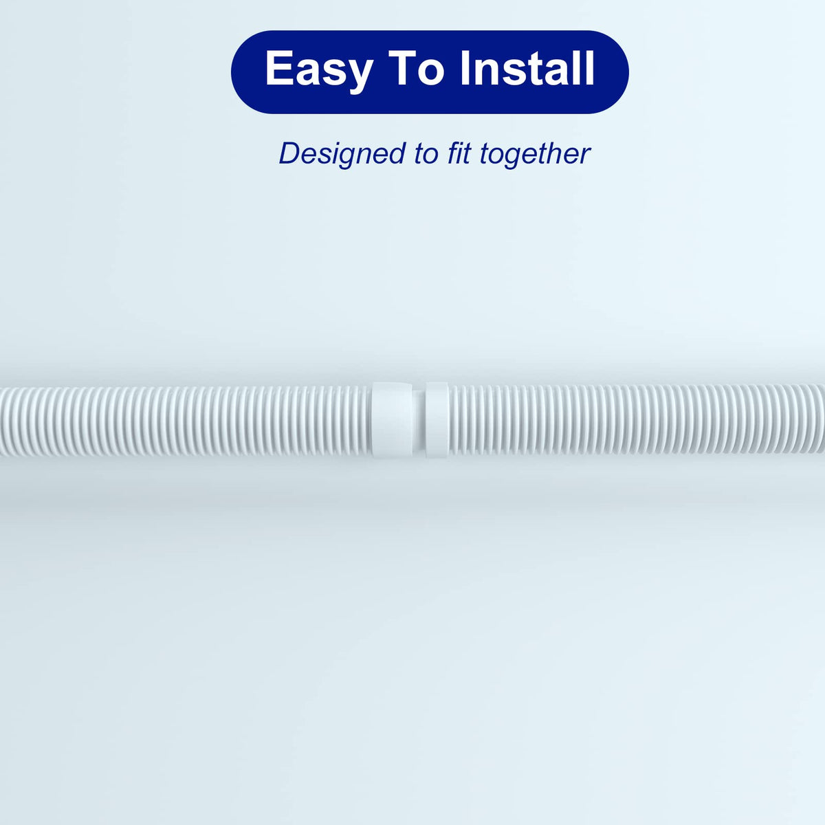 POOLWHALE hoses disassemble for compact storage when not in use.