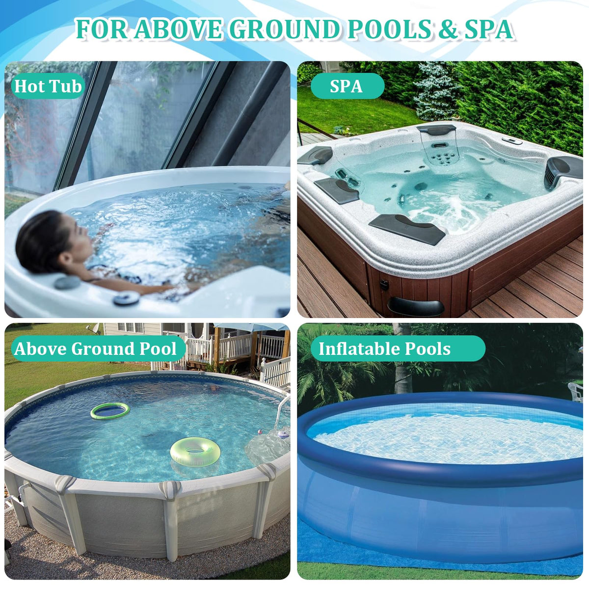 PoolWhale easy snap-shut closure prevents bag spills