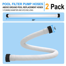 PoolWhale screw-on ends facilitate quick installation on pool filters.