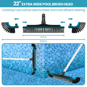 POOLWHALE flexible vac head with hose compatibility for easy setup