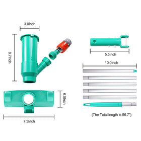 Poolwhale frame-aboveground pool cleaner for consistent cleaning around edges.