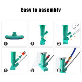 Poolwhale garden hose attachment fits standard hoses for easy setup.