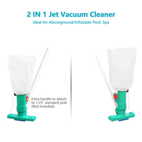 Poolwhale ideal-depth reference helps optimal suction in shallow water.