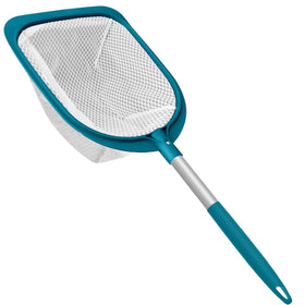 POOLWHALE leaf-skimmer-net with ultra-fine mesh captures fine debris in hot tubs