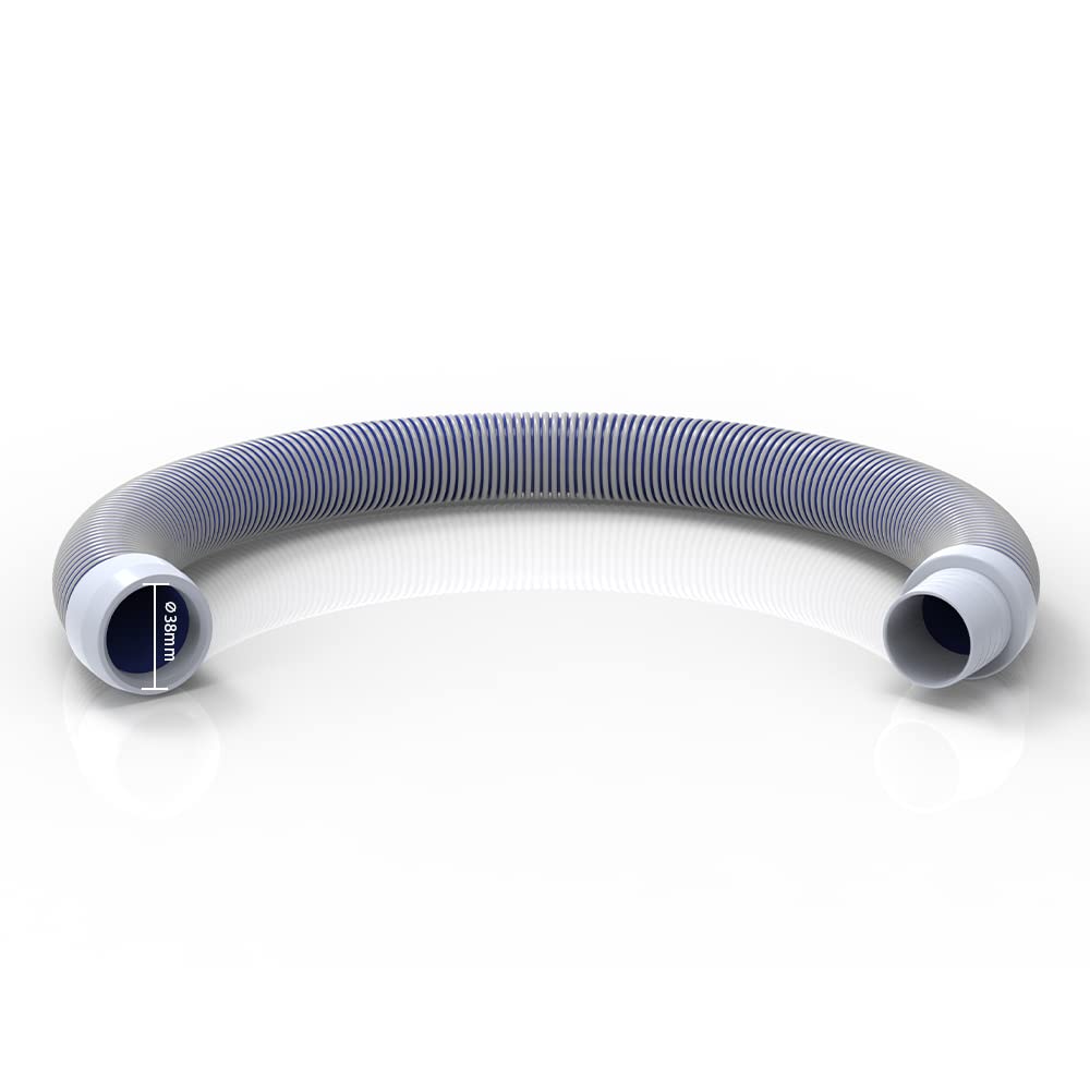 POOLWHALE hose with male/female ends enables versatile setup.