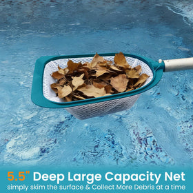 POOLWHALE fits most standard 1-1/4 inch poles for easy attachment.
