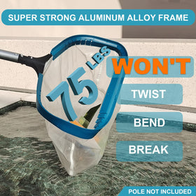 POOLWHALE compatible with 1-1/4-inch poles for extended reach.