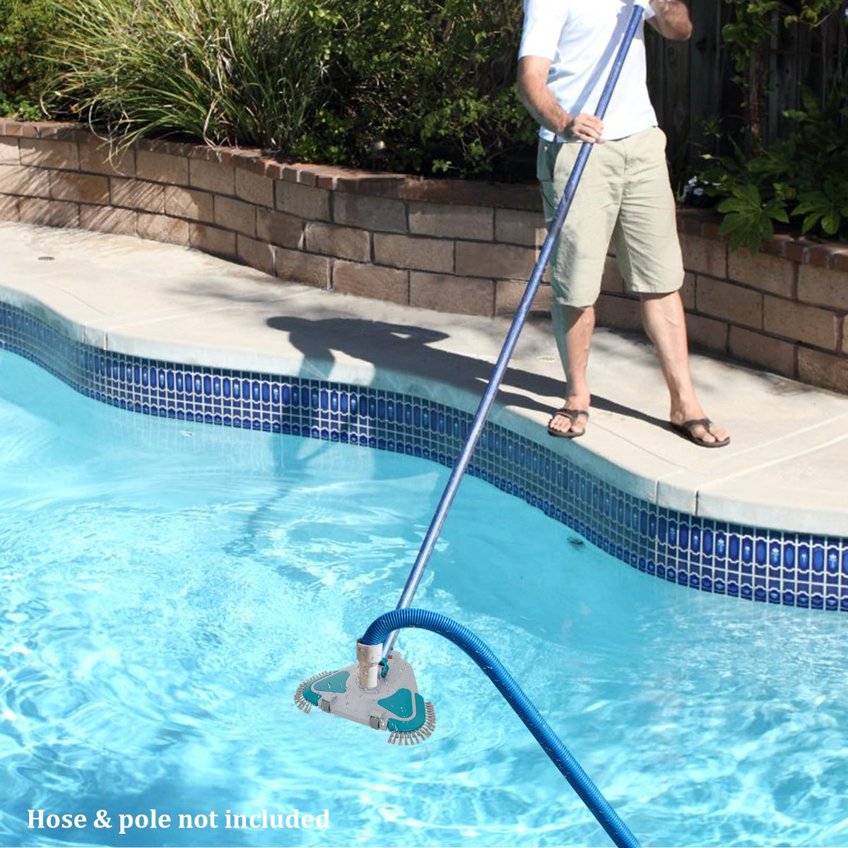 POOLWHALE compatible with above ground and inground pools for versatile cleaning