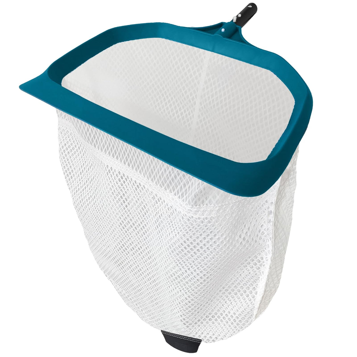 POOLWHALE pool skimmer net with extra wide scoop edge for fast leaf pickup.