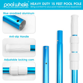 POOLWHALE lightweight design with drainage holes eases submersion and avoids siphoning.