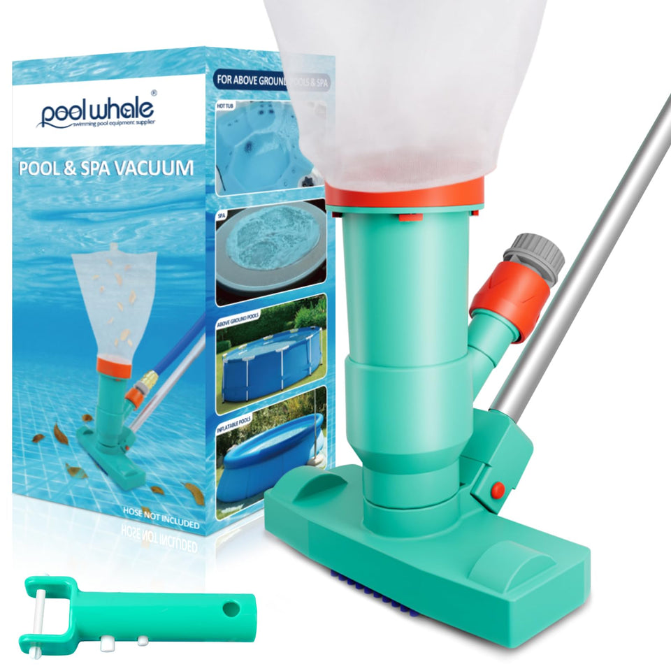 PoolWhale Premium Pool Vacuum Jet Underwater Cleaner cleans pool floors efficiently