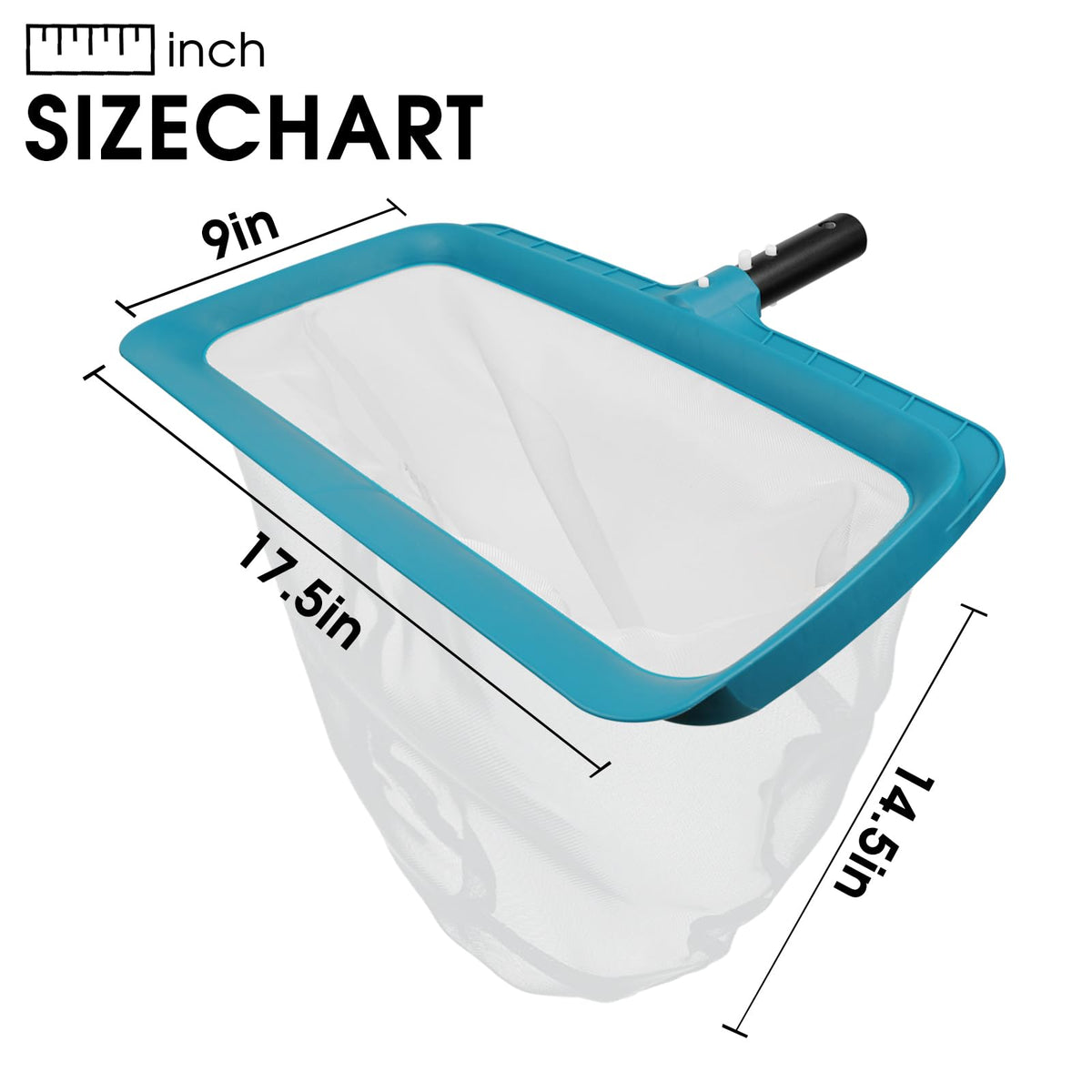 POOLWHALE Large Capacity Basket enables faster debris cleanup.
