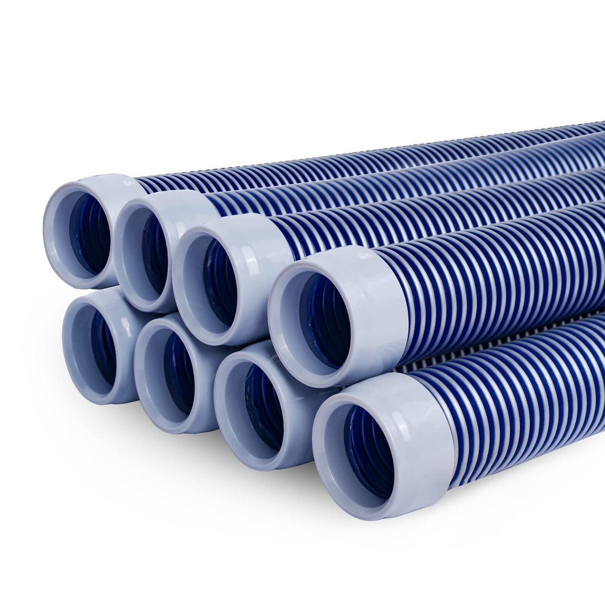 POOLWHALE professional vacuum hose shows 1-1/2 inch diameter and 1 m length for steady suction.