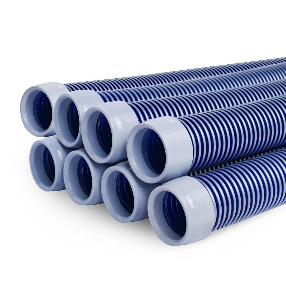 POOLWHALE professional vacuum hose shows 1-1/2 inch diameter and 1 m length for steady suction.