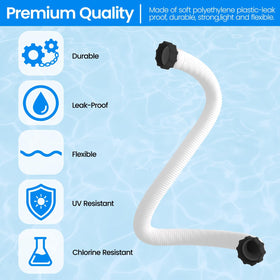 PoolWhale saltwater-sand-filter-hose fits saltwater systems and sand filters.