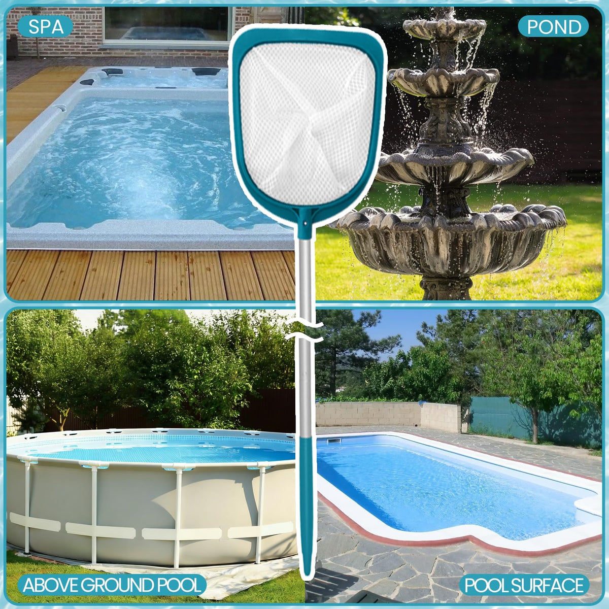 POOLWHALE 33–58 inch adjustable pole adapts to different spaces