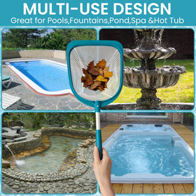 POOLWHALE lightweight design makes quick cleanup in small pools easy