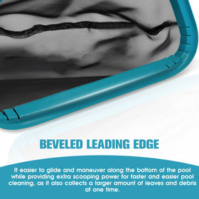 POOLWHALE aluminum frame with smooth edges protects pool liner.