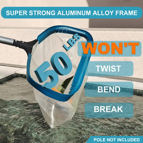 POOLWHALE compatible with standard 1-1/4-inch pool poles.