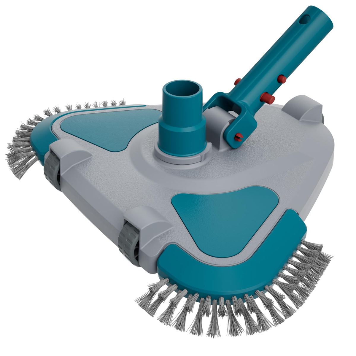 POOLWHALE Upgrade Pro triangular head enables thorough corner cleaning in vinyl pools