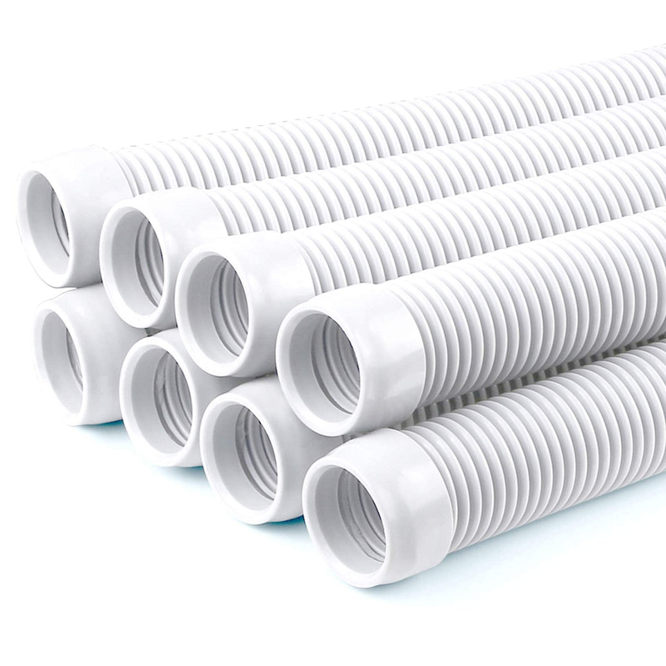 POOLWHALE vacuum hose with 1.5-inch end connection for quick setup and use.