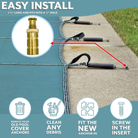 Poolzilla installation demo showing flush mounting on a surface