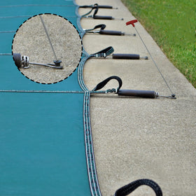 Poolzilla pool-deck maintenance tool helps keep anchors in good condition.