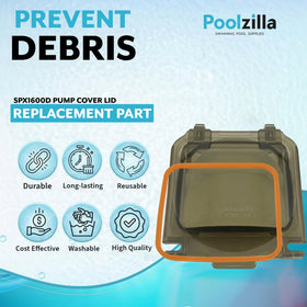 Poolzilla pump basket cover included for complete replacement.