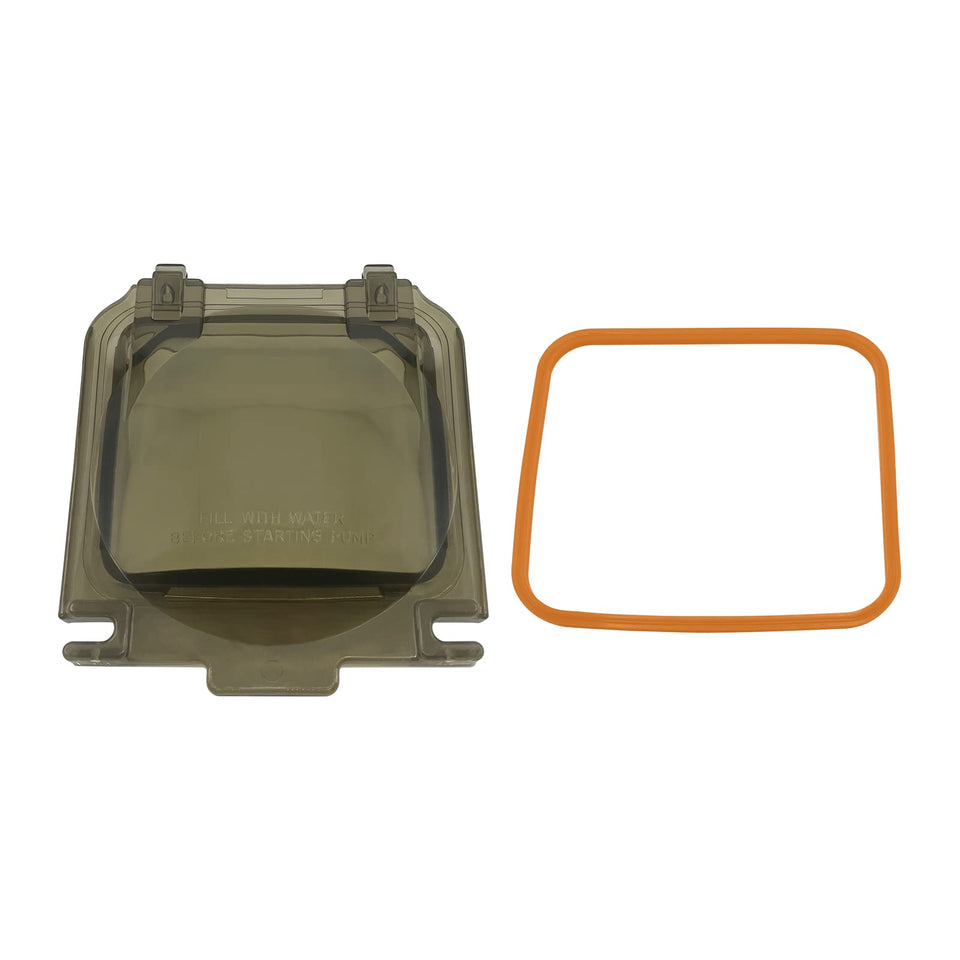 Poolzilla pump cover lid with gasket provides a debris-blocking seal for Hayward pumps.